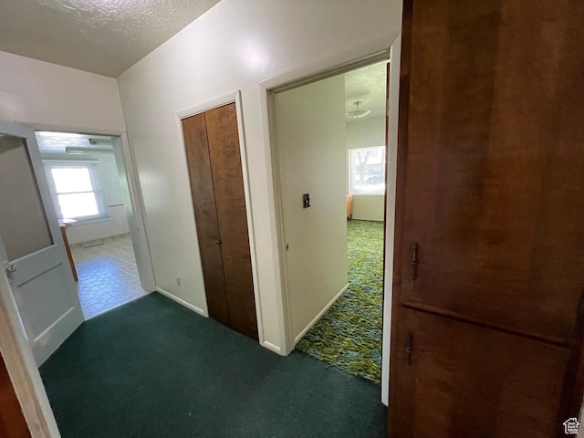 15 E Main, Wellsville, UT 84339 - corridor with carpet, a textured ceiling, and baseboards