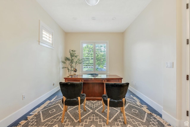 office with baseboards