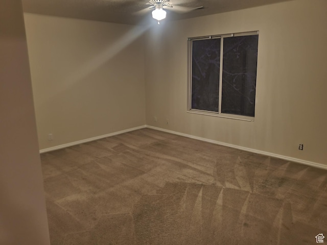 22 Snowstar Ln, Sandy, UT 84092 - carpeted spare room featuring a ceiling fan and baseboards