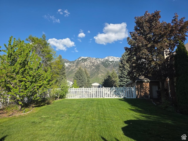22 Snowstar Ln, Sandy, UT 84092 - view of yard featuring a mountain view