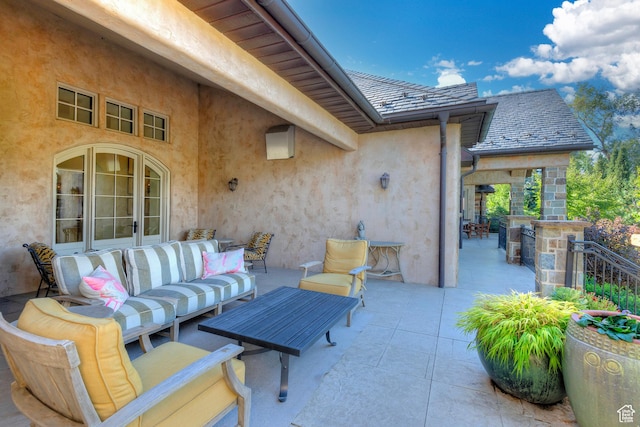 view of patio / terrace with outdoor lounge area