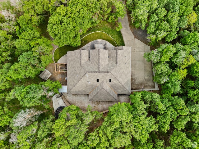 view from above of property