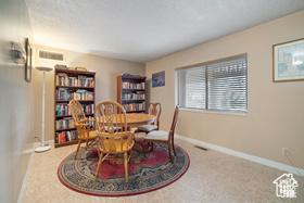 dining area featuring baseboards