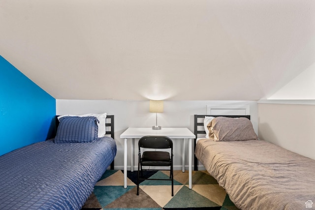 bedroom featuring carpet