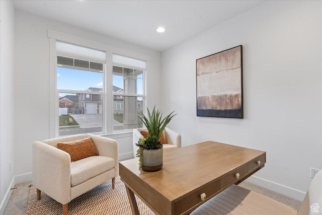 13741 S 3870 W, Riverton, UT 84065 - office featuring light colored carpet, baseboards, and recessed lighting