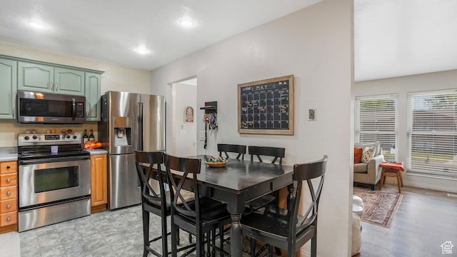 view of dining space