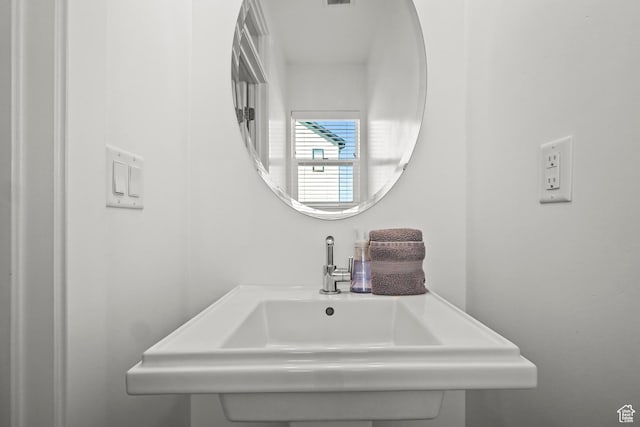 bathroom with a sink