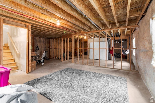 40 E 920 N, Santaquin, UT 84655 - unfinished below grade area featuring stairs