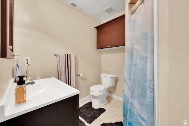 980 Woodstock Dr, North Salt Lake, UT 84054 - full bathroom with tile patterned flooring, toilet, vanity, and a shower with curtain