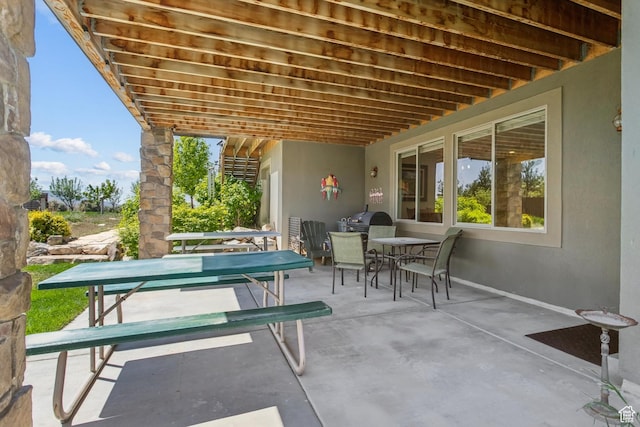 9288 N Harmony Way, Eagle Mountain, UT 84005 - view of patio / terrace featuring outdoor dining space