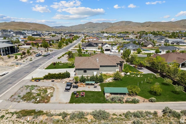 9288 N Harmony Way, Eagle Mountain, UT 84005 - aerial view of residential area with a mountainous background