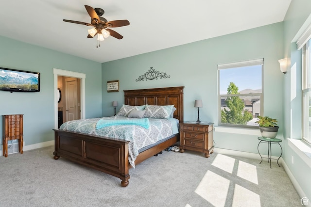9288 N Harmony Way, Eagle Mountain, UT 84005 - carpeted bedroom with a ceiling fan and baseboards