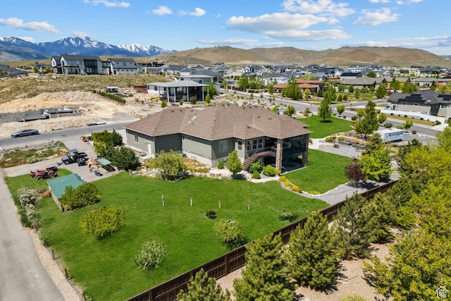 9288 N Harmony Way, Eagle Mountain, UT 84005 - aerial perspective of suburban area with mountains
