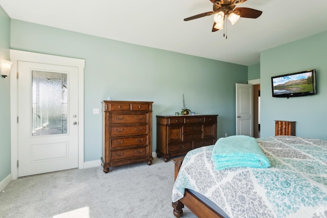 9288 N Harmony Way, Eagle Mountain, UT 84005 - bedroom featuring carpet, baseboards, and a ceiling fan