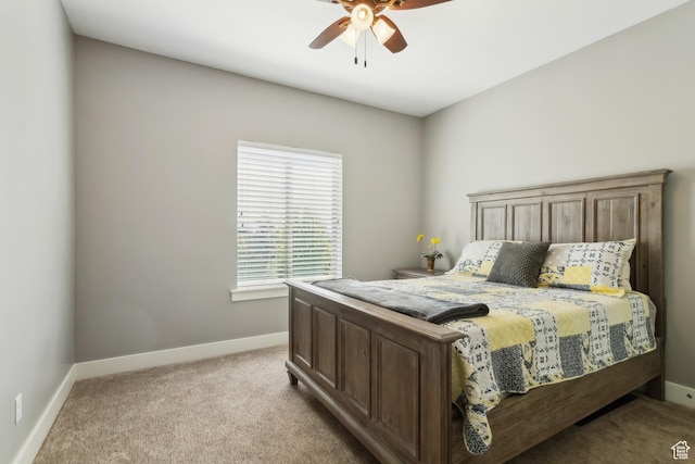 9288 N Harmony Way, Eagle Mountain, UT 84005 - bedroom featuring light carpet, baseboards, and a ceiling fan