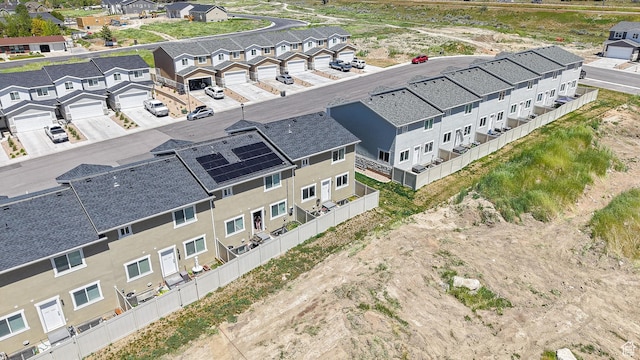 aerial view of residential area