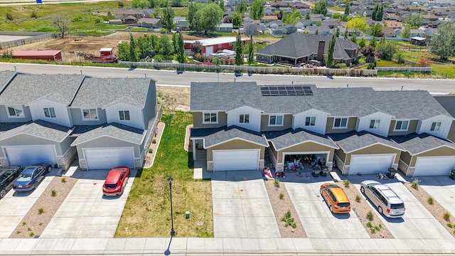 aerial view of residential area