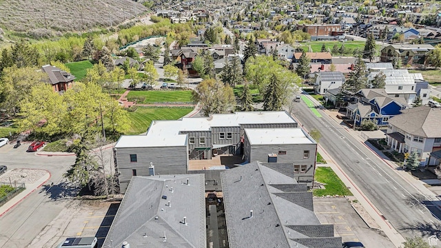 aerial perspective of suburban area