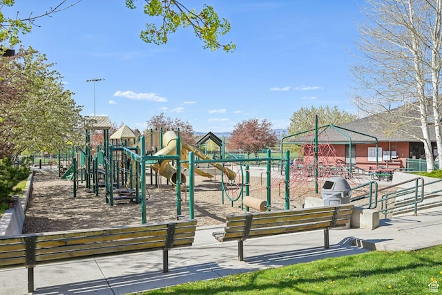 view of communal playground