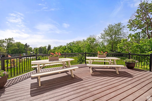 1971 Summerwood Dr, Farmington, UT 84025 - wooden deck with a lawn, outdoor dining space, and view of wooded area