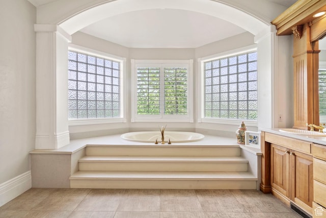 1971 Summerwood Dr, Farmington, UT 84025 - full bathroom with vanity and a garden tub