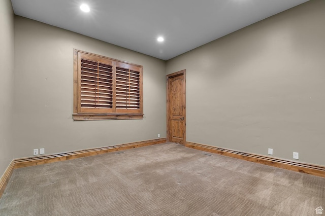 81 E Lone Hollow Dr S, Sandy, UT 84092 - carpeted spare room with baseboards and recessed lighting