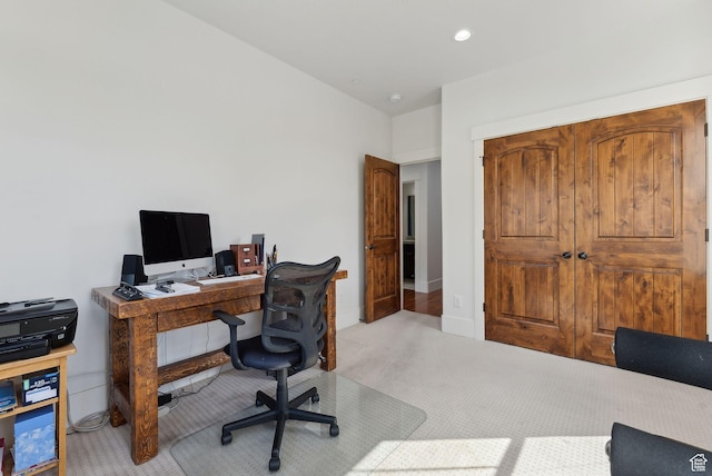 13312 N Highmark Ct, Kamas, UT 84036 - carpeted home office with recessed lighting