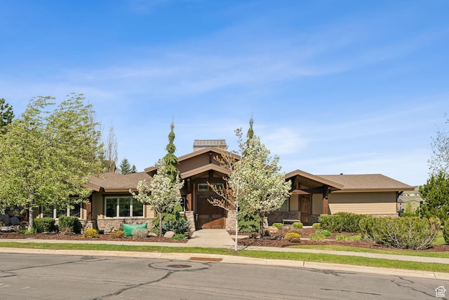 13312 N Highmark Ct, Kamas, UT 84036 - view of front of property with stone siding