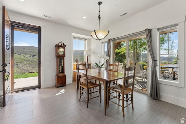 13312 N Highmark Ct, Kamas, UT 84036 - dining area with baseboards and recessed lighting