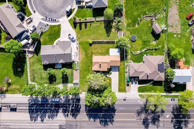 aerial view of residential area