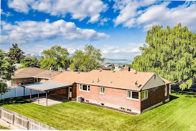 view from above of property