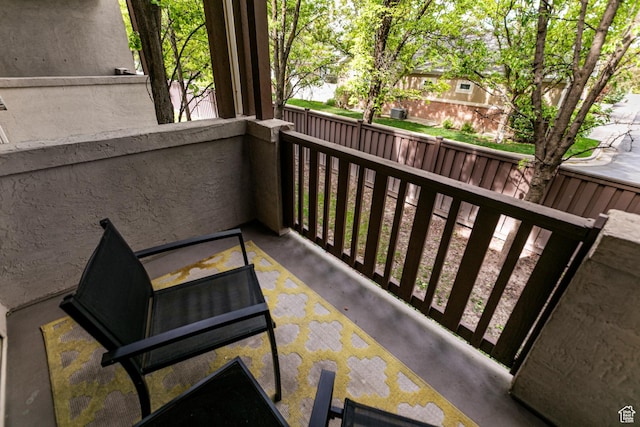 view of balcony
