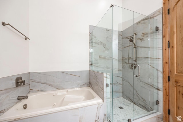 3033 Canyon Links Dr, Park City, UT 84098 - full bath featuring a garden tub and a marble finish shower