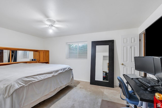 255 E 1230 N, Springville, UT 84663 - bedroom featuring light colored carpet, ceiling fan, and a desk