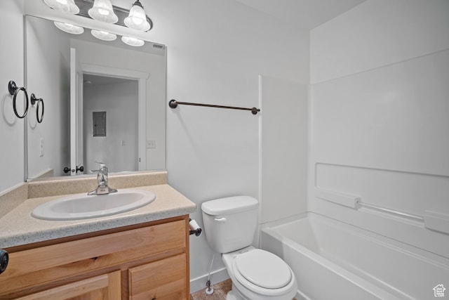 1563 N 450 E, North Ogden, UT 84404 - bathroom with vanity, toilet, and shower / bath combination