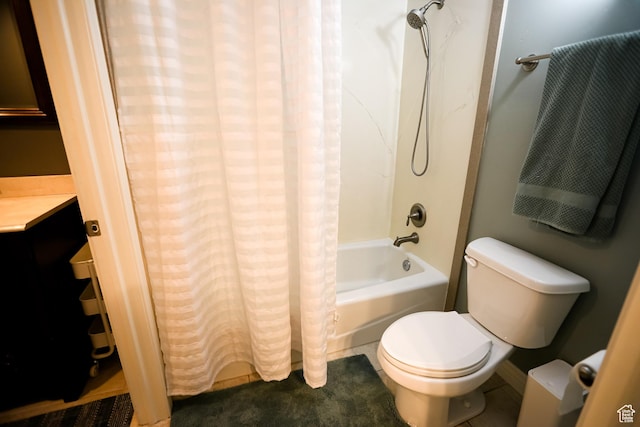 2817 S 1415 W, Syracuse, UT 84075 - bathroom with shower / bath combo, toilet, and vanity