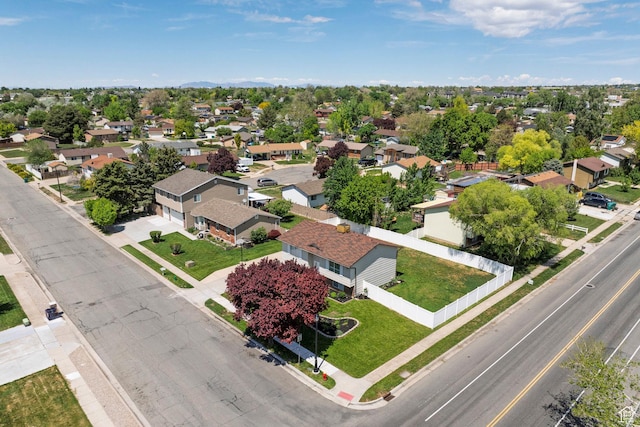 aerial perspective of suburban area