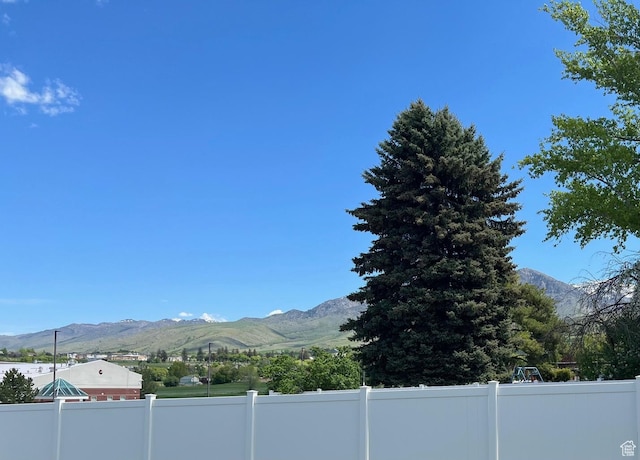 view of mountain background