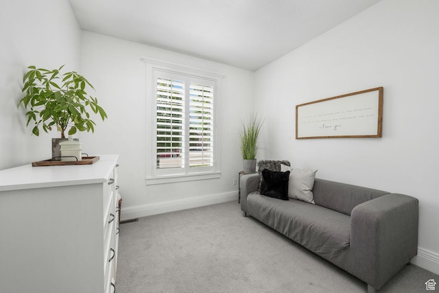 5982 N Rollins Ranch Rd W, Mountain Green, UT 84050 - sitting room featuring baseboards and light colored carpet