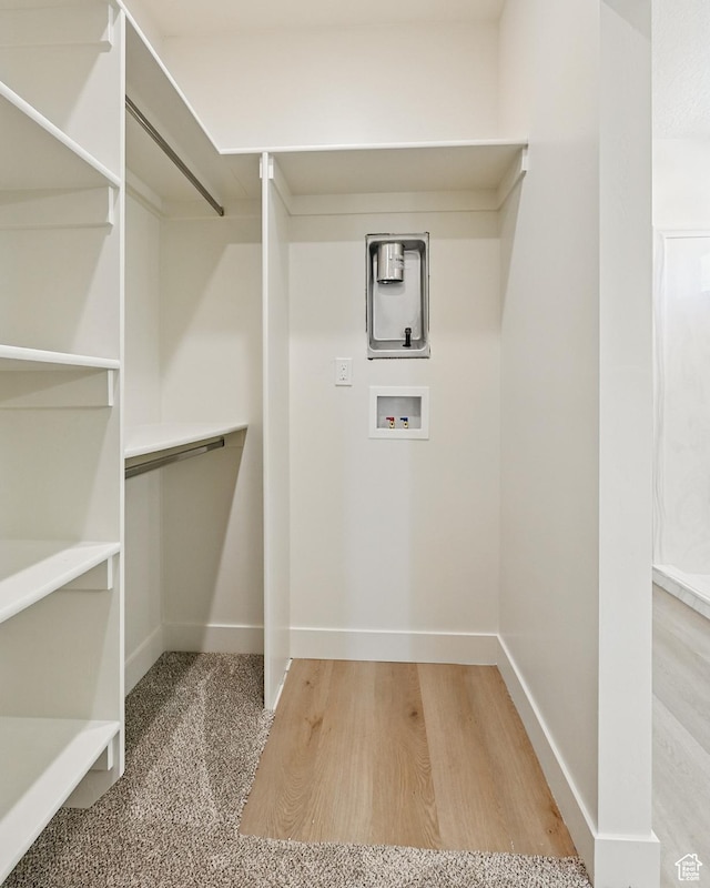 732 S Liberty Dr S, Cedar City, UT 84720 - washroom with hookup for a washing machine, wood finished floors, and baseboards