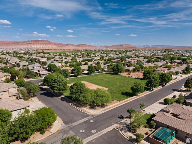 3134 S 355 W, Washington, UT 84780 - aerial view of residential area with a mountainous background