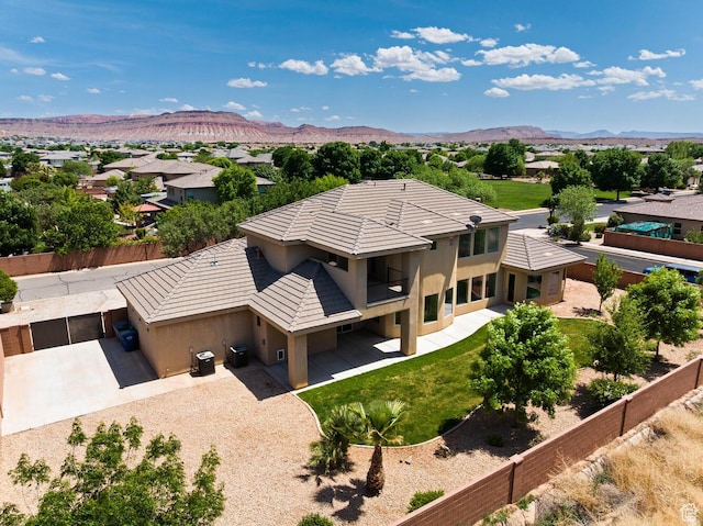 3134 S 355 W, Washington, UT 84780 - aerial view of property and surrounding area with a mountain backdrop