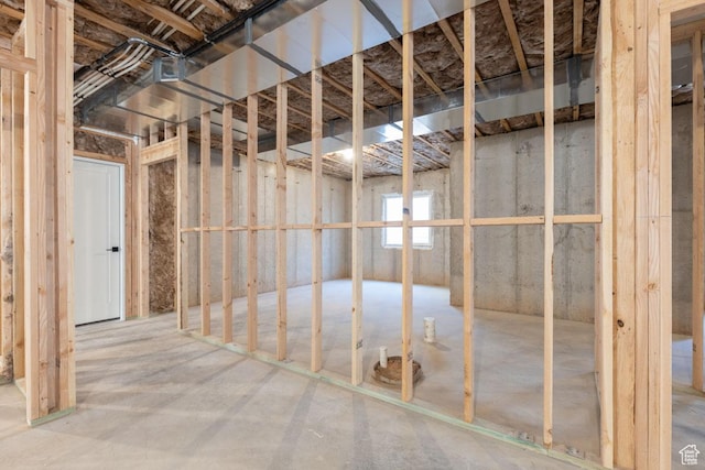 view of basement