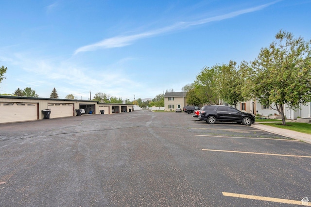 view of uncovered parking lot