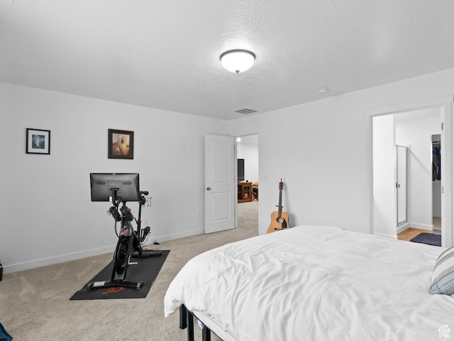 826 W 700 S, American Fork, UT 84003 - bedroom featuring a textured ceiling, baseboards, and light carpet