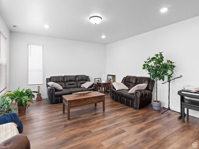 826 W 700 S, American Fork, UT 84003 - living area featuring wood finished floors, recessed lighting, and baseboards