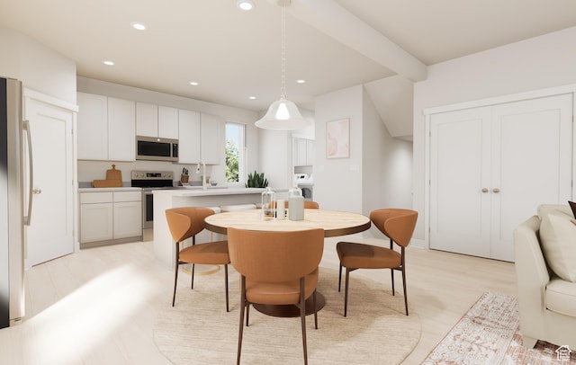 1345 N 1390 E Unit 22-105, Payson, UT 84651 - dining space with recessed lighting and light wood-style flooring