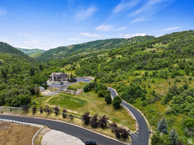 2333 S Falcon Way, Huntsville, UT 84317 - aerial view of property's location with a forest and a mountain backdrop