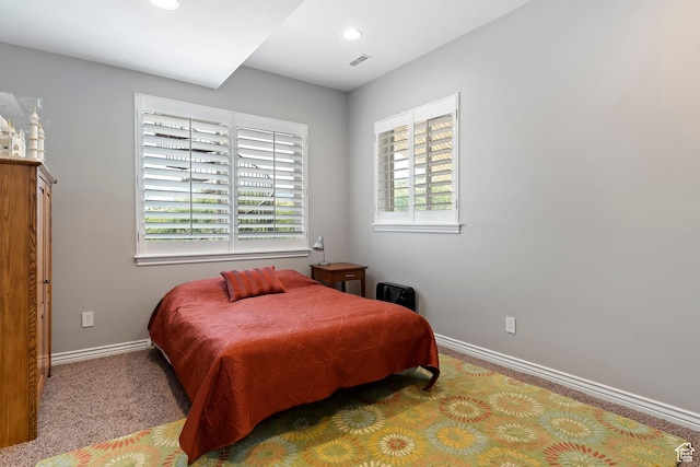 2333 S Falcon Way, Huntsville, UT 84317 - bedroom featuring baseboards, recessed lighting, and carpet
