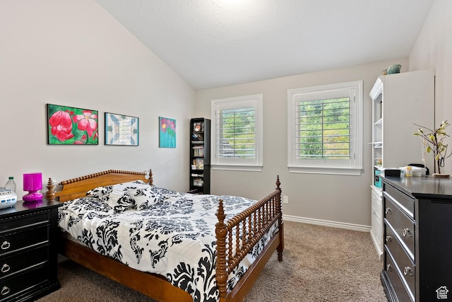 2333 S Falcon Way, Huntsville, UT 84317 - bedroom with carpet, vaulted ceiling, and baseboards
